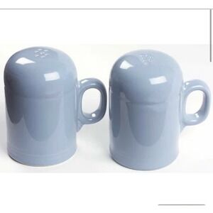 Fiesta Set Of Salt And Pepper Shaker Ceramics Periwinkle Blue Intro 1989 Retired